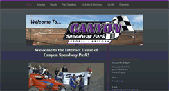 Desktop Screenshot of canyonspeedwaypark.com